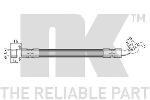 Тормозной шланг 8545182 NK #3