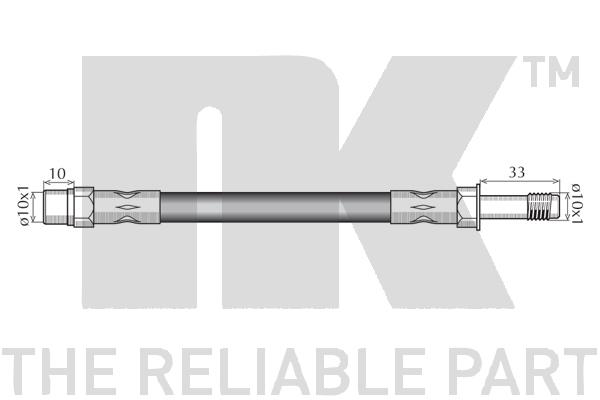 Тормозной шланг 854837 NK #1