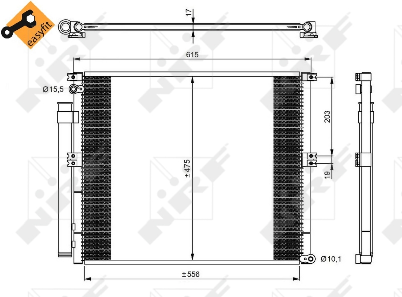 Конденсатор, кондиционер   350050   NRF