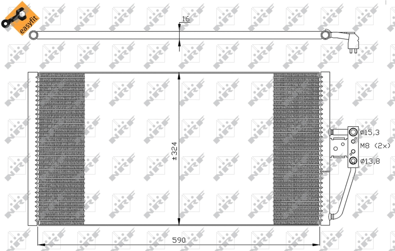 Конденсатор, кондиционер   35295   NRF