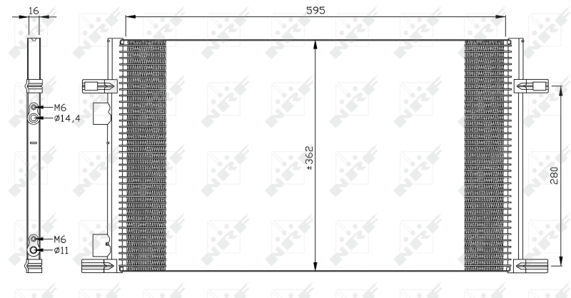 Конденсатор, кондиционер   35298   NRF