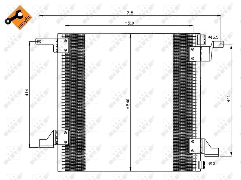 Конденсатор, кондиционер   35526   NRF