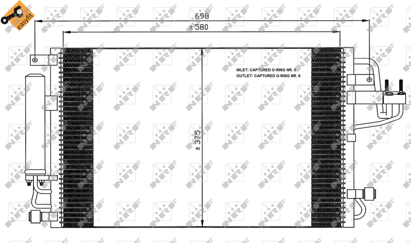 Конденсатор, кондиционер   35600   NRF