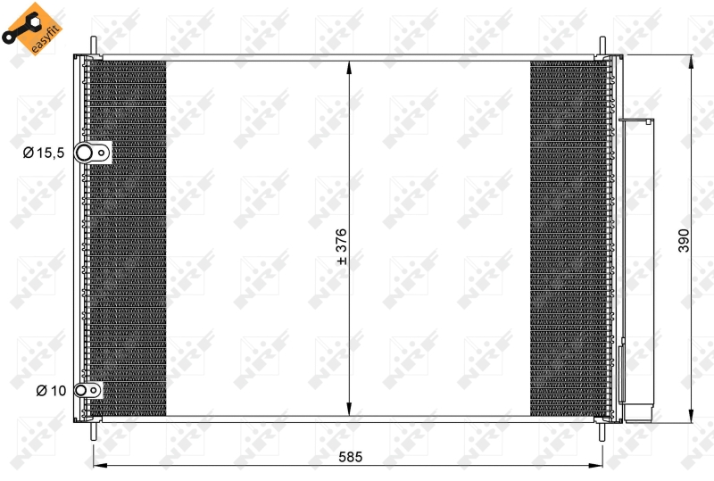 Конденсатор, кондиционер   35839   NRF