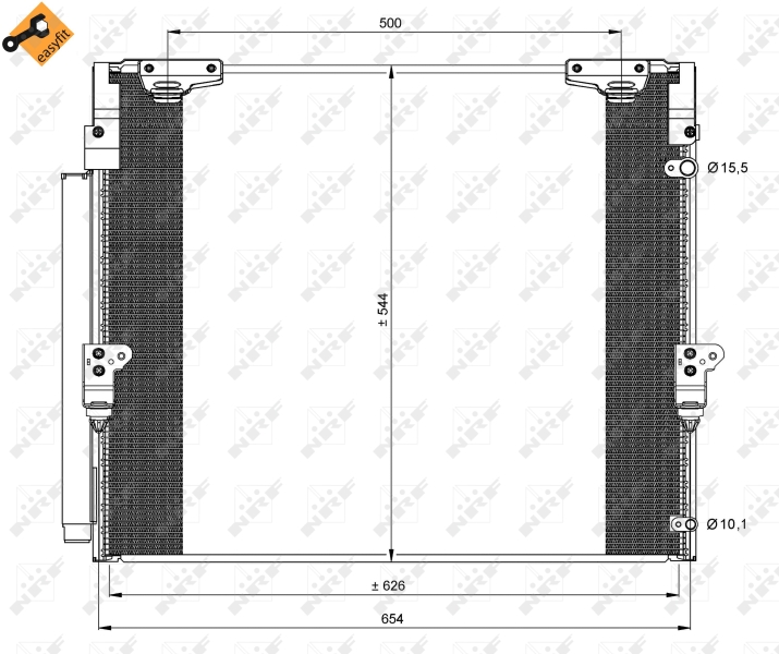 Конденсатор, кондиционер   35862   NRF