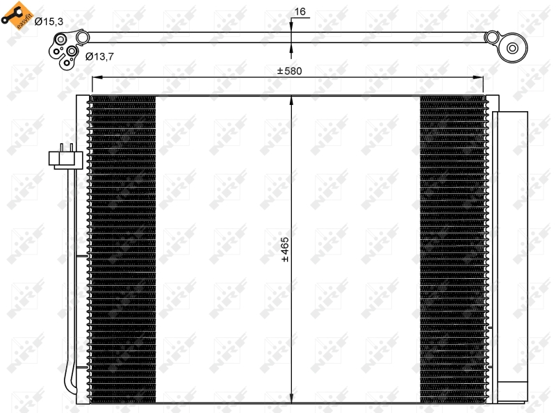 Конденсатор, кондиционер   35906   NRF