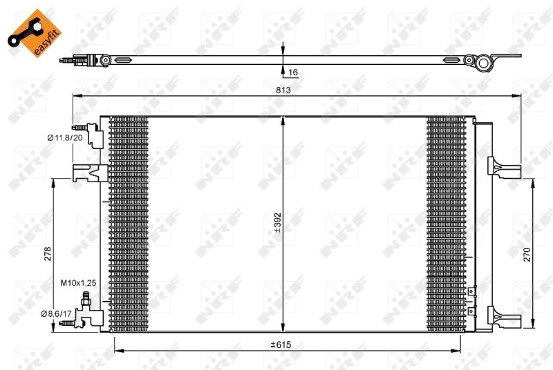 Конденсатор, кондиционер   35919   NRF