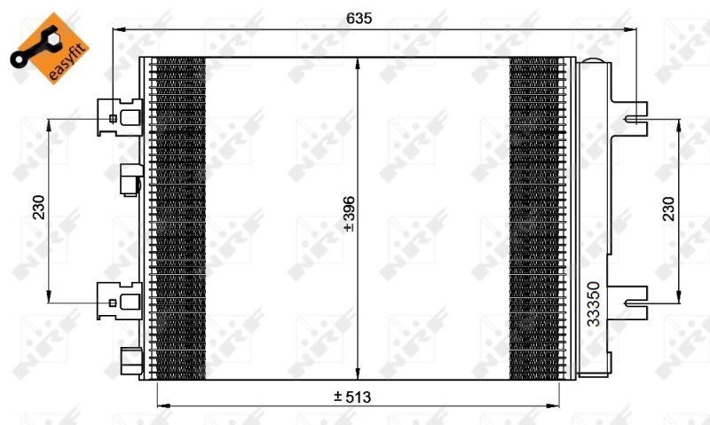 Конденсатор, кондиционер   35947   NRF