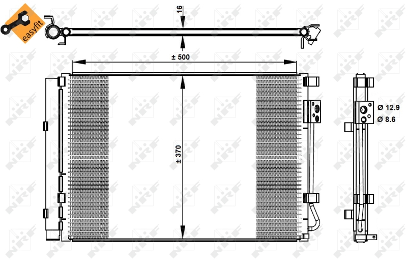 Конденсатор, кондиционер   35997   NRF