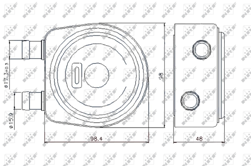 Охолоджувач оливи, моторна олива 31247 NRF #4