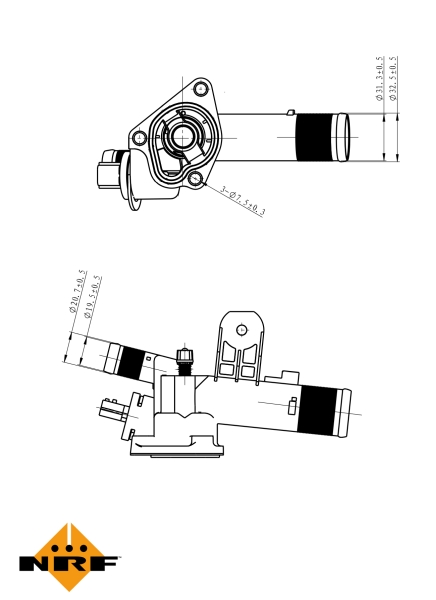 Термостат, охолоджувальна рідина 725082 NRF #4