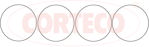 Комплект ущільнень, робоча втулка циліндра   020853H   CORTECO