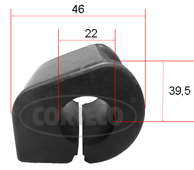 Опора, стабилизатор   49371815   CORTECO