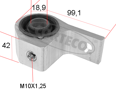 Опора, важіль підвіски   80005452   CORTECO