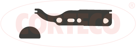 Ущільнення, натяжний пристрій ланцюга привода, CORTECO 418234P Ущільнення, натяжний пристрій ланцюга привода, CORTECO 418234P