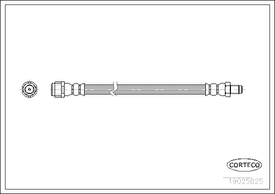 Гальмівний шланг   19025825   CORTECO