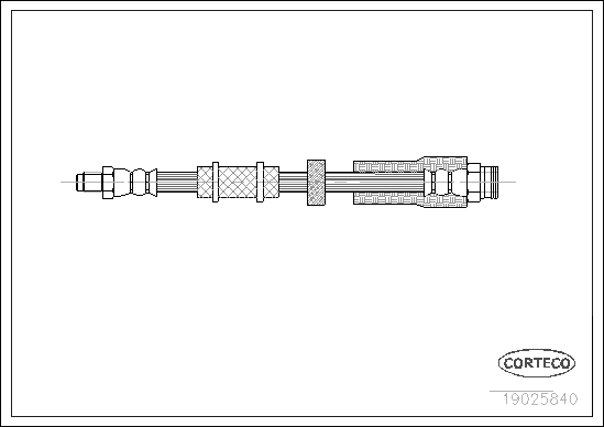 Тормозной шланг   19025840   CORTECO