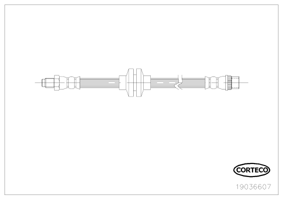 Гальмівний шланг   19036607   CORTECO