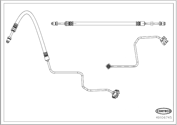 Тормозной шланг   49106745   CORTECO