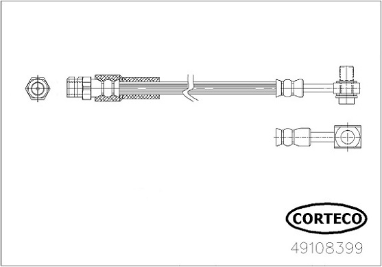 Тормозной шланг   49108399   CORTECO