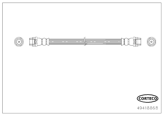 Тормозной шланг   49418868   CORTECO
