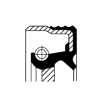 Уплотнительное кольцо вала, насос гидроусилителя   01020304B   CORTECO