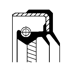 Ущільнювальне кільце вала, диференціал   01035433B   CORTECO