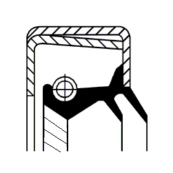 Ущільнювальне кільце вала, диференціал   49498452   CORTECO