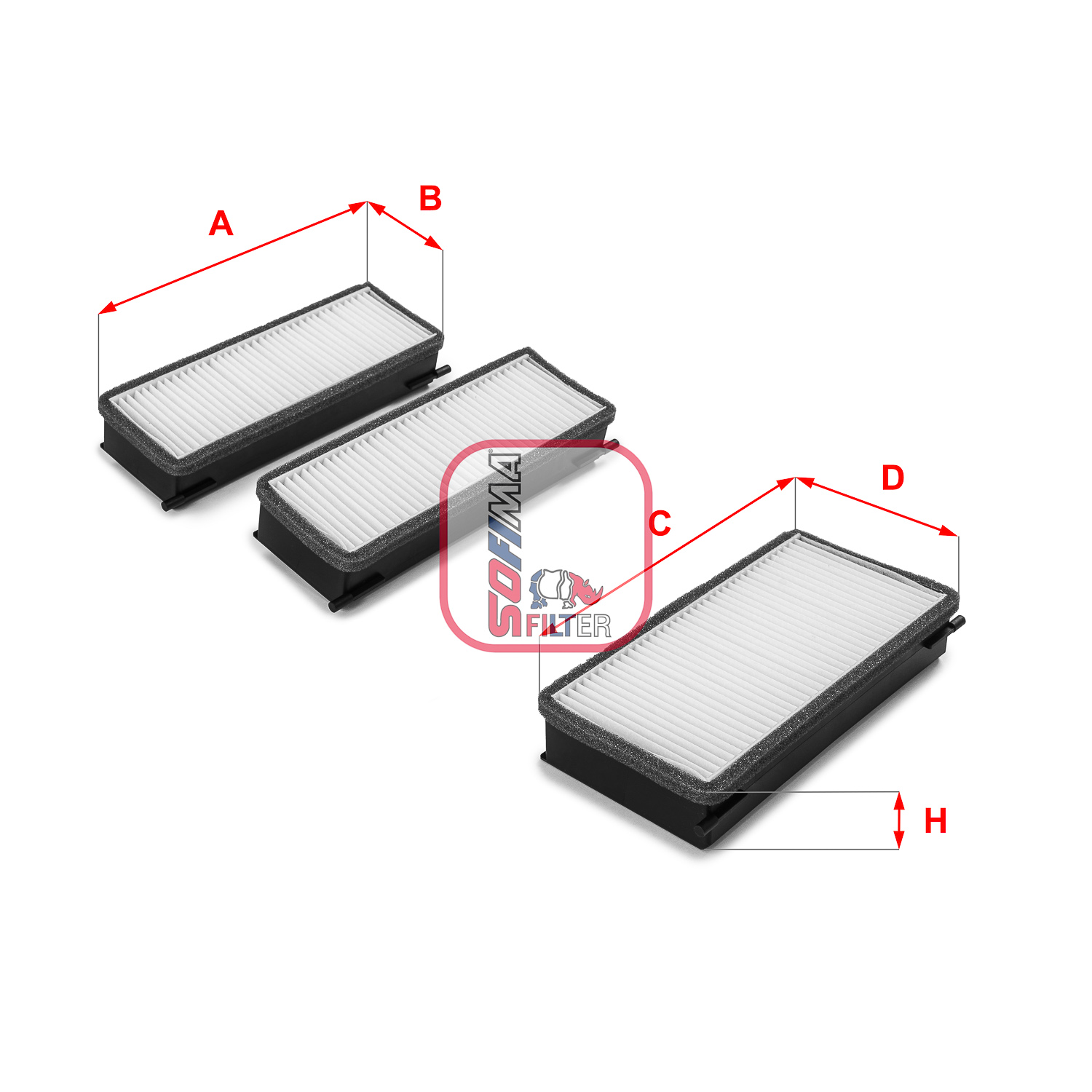 Фільтр, повітря у салоні   S 3070 C   SOFIMA