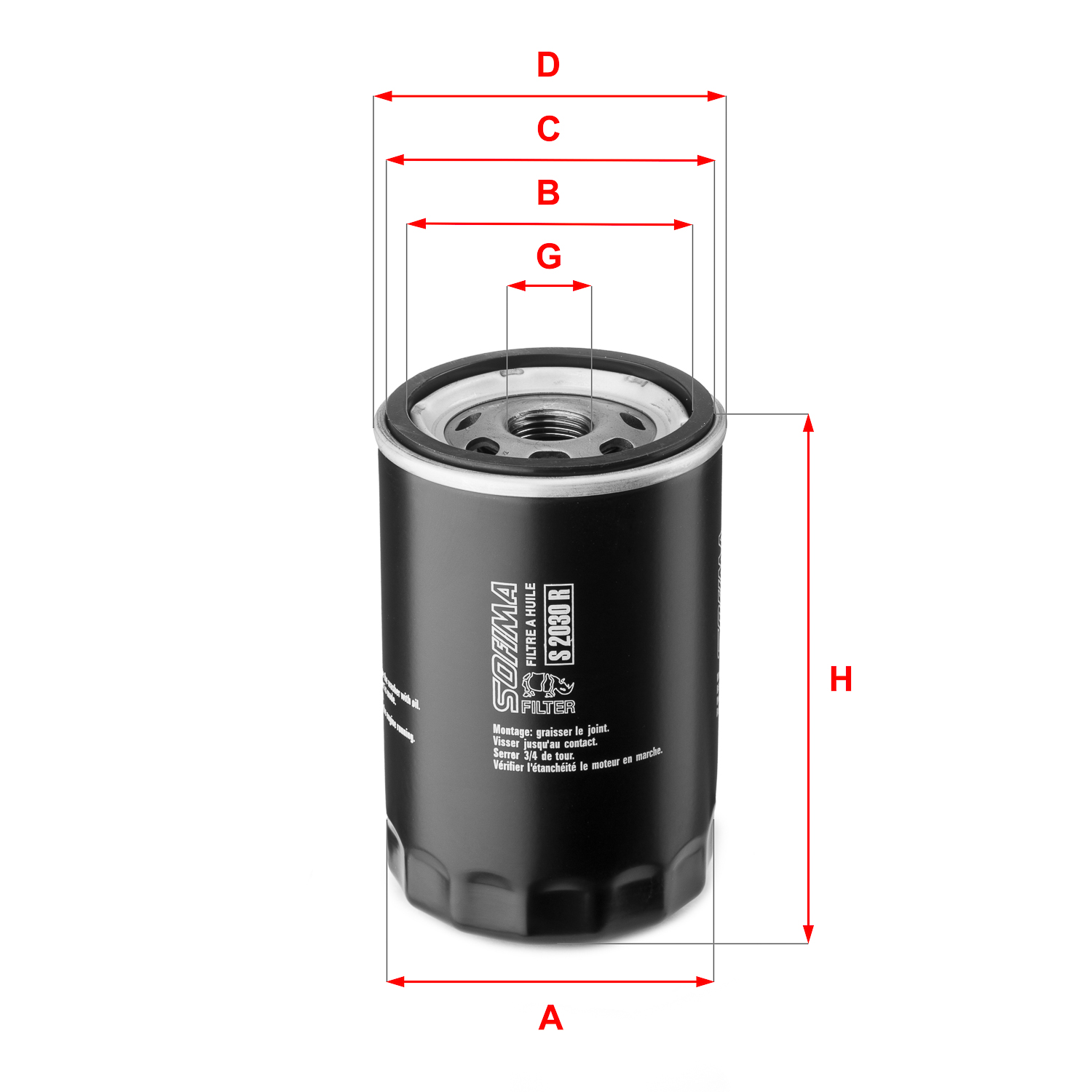 Оливний фільтр   S 2030 R   SOFIMA
