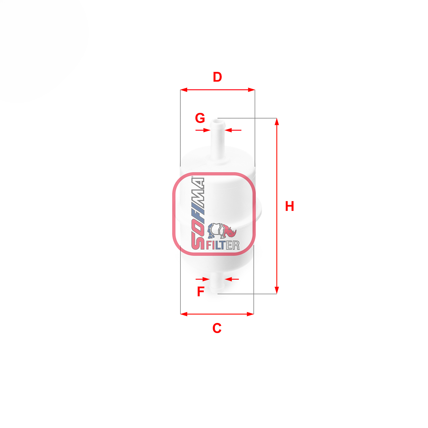 Фільтр палива   S 1028 B   SOFIMA