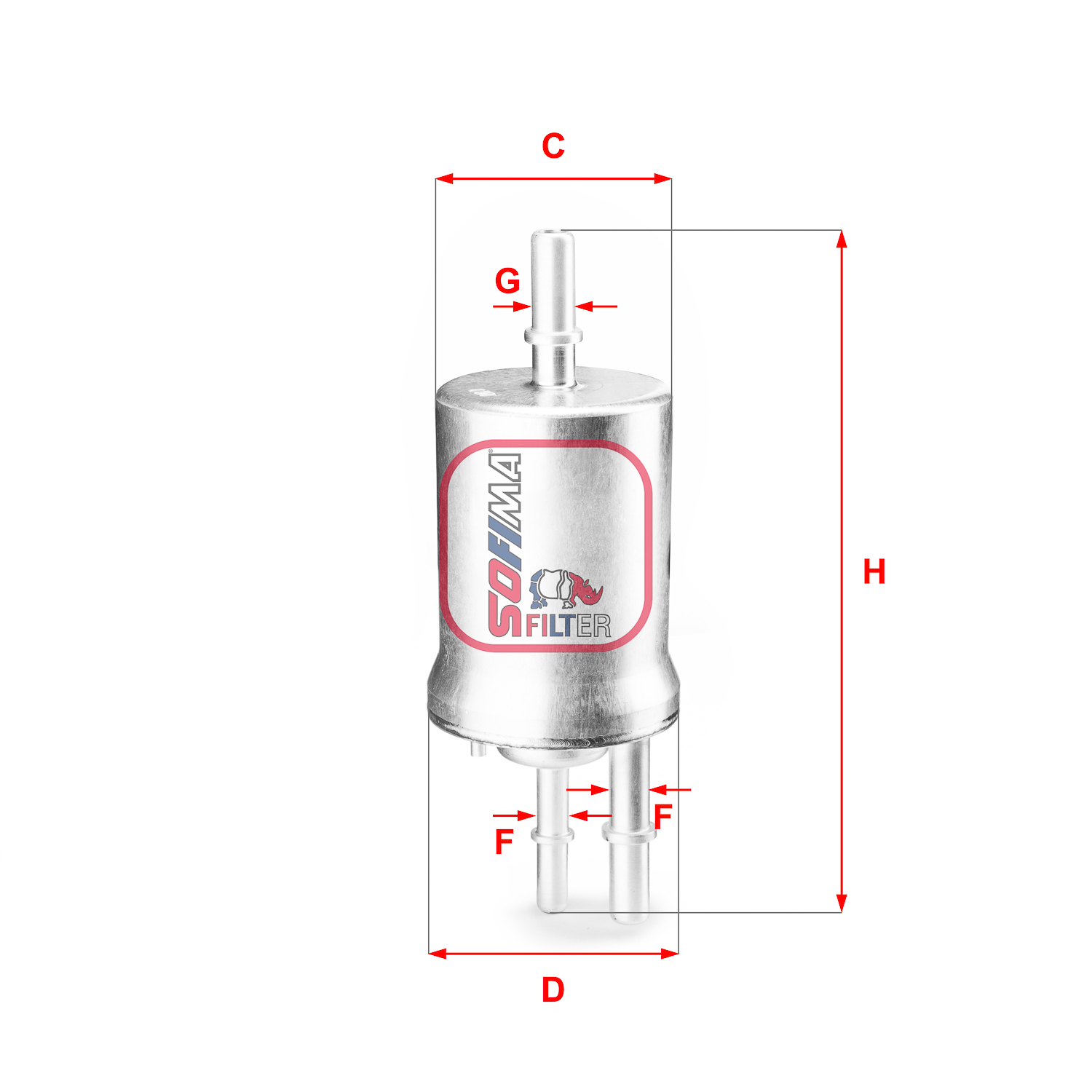 Фільтр палива   S 1855 B   SOFIMA