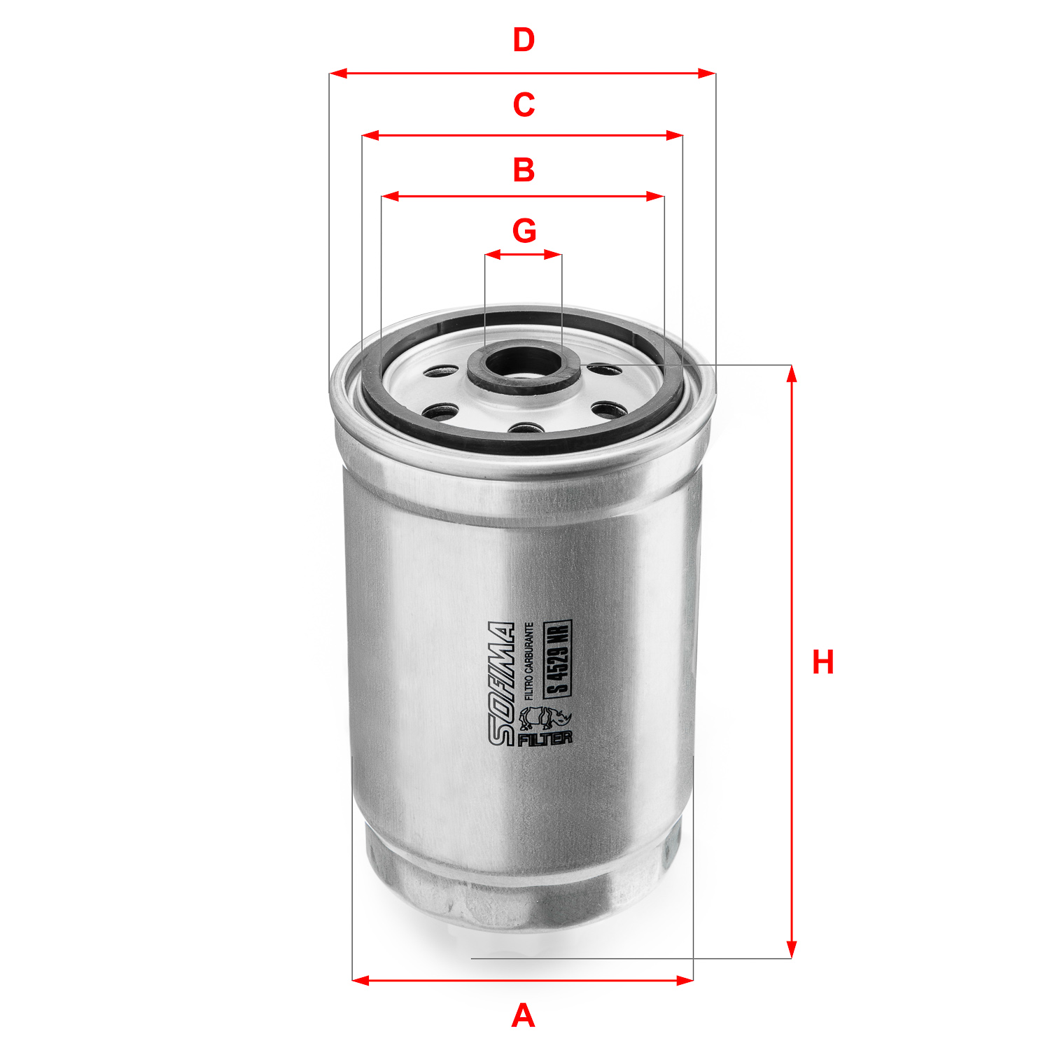 Топливный фильтр   S 4529 NR   SOFIMA