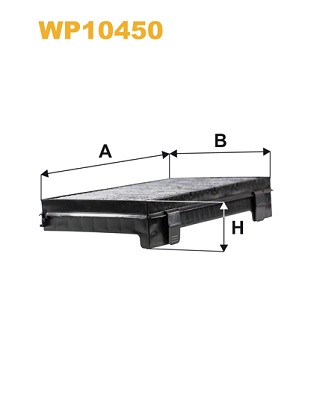 Фільтр, повітря у салоні   WP10450   WIX FILTERS