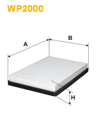 Фільтр, повітря у салоні   WP2000   WIX FILTERS
