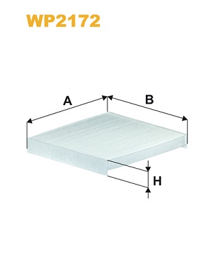 Фильтр, воздух во внутренном пространстве   WP2172   WIX FILTERS