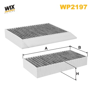 Фильтр, воздух во внутренном пространстве   WP2197   WIX FILTERS