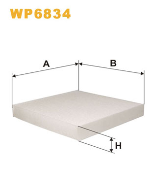 Фільтр, повітря у салоні   WP6834   WIX FILTERS