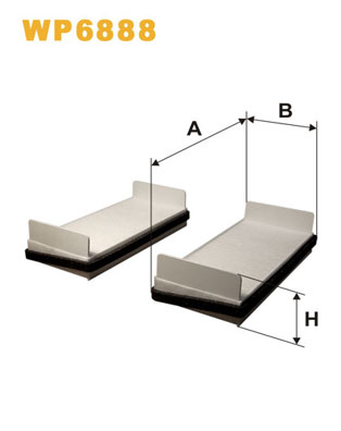 Фильтр, воздух во внутренном пространстве   WP6888   WIX FILTERS