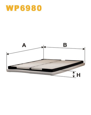 Фільтр, повітря у салоні   WP6980   WIX FILTERS