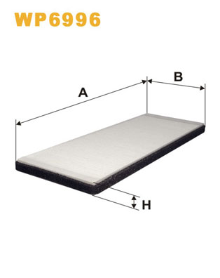 Фильтр, воздух во внутренном пространстве   WP6996   WIX FILTERS