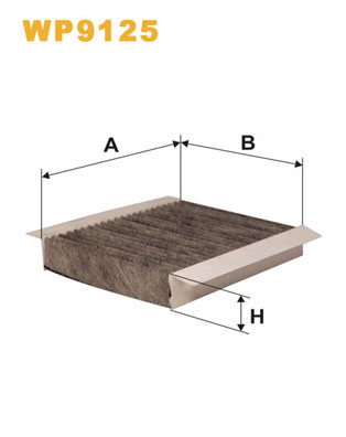 Фильтр, воздух во внутренном пространстве   WP9125   WIX FILTERS