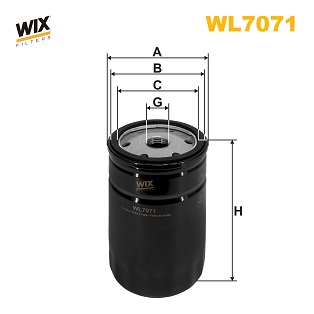 Оливний фільтр   WL7071   WIX FILTERS