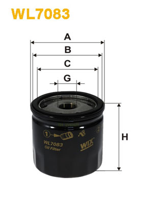 Оливний фільтр   WL7083   WIX FILTERS