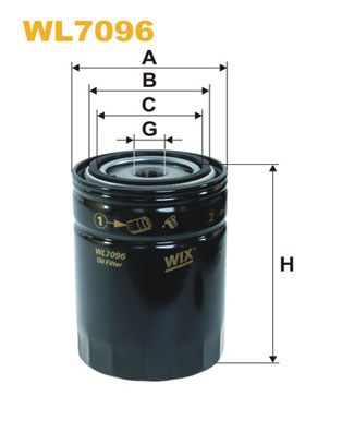 Масляный фильтр   WL7096   WIX FILTERS