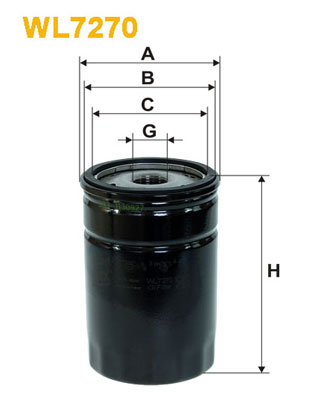 Оливний фільтр   WL7270   WIX FILTERS