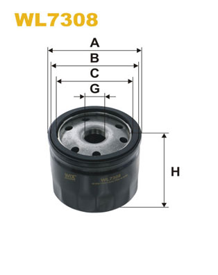 Оливний фільтр   WL7308   WIX FILTERS