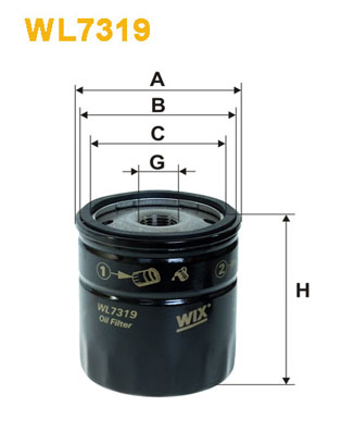 Оливний фільтр   WL7319   WIX FILTERS