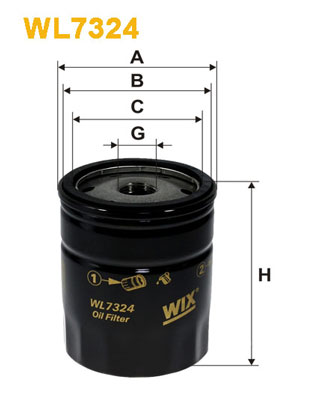 Оливний фільтр   WL7324   WIX FILTERS