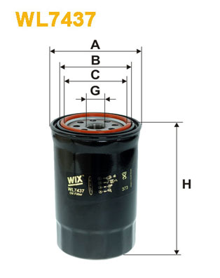 Оливний фільтр   WL7437   WIX FILTERS